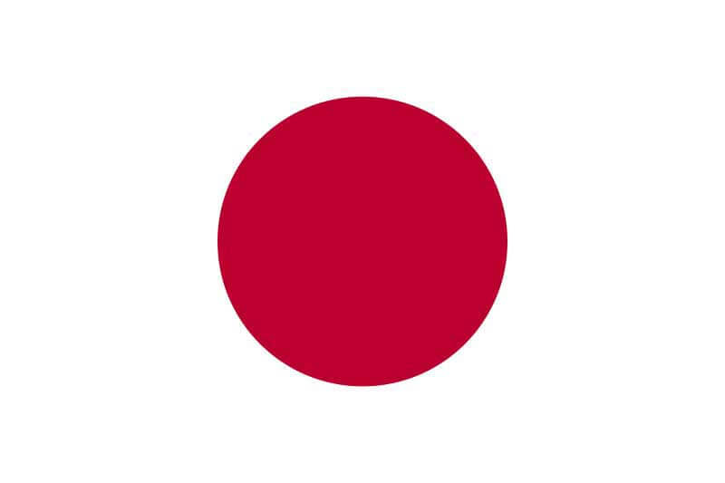 Red dot representing Japan's flag