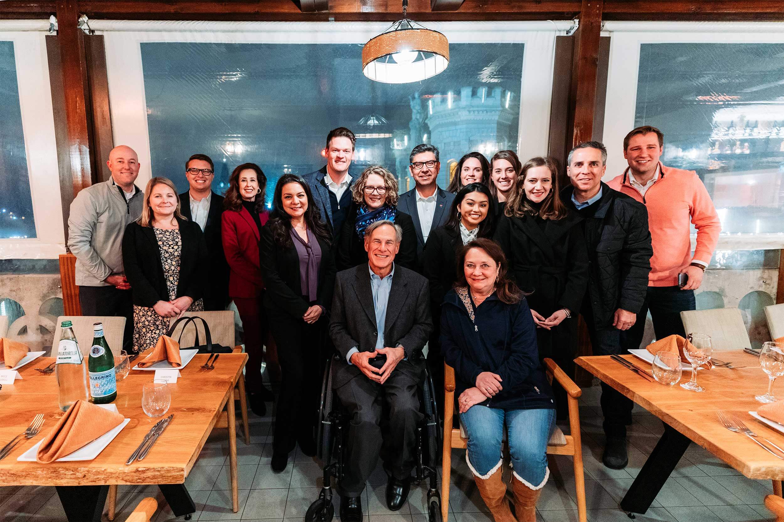 Governor Abbott and the TxEDC team group photo on their business mission to Israel in early 2020