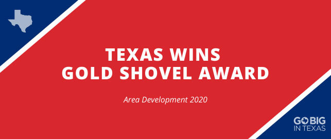 Texas wins Area Development's 2020 Gold Shovel Award