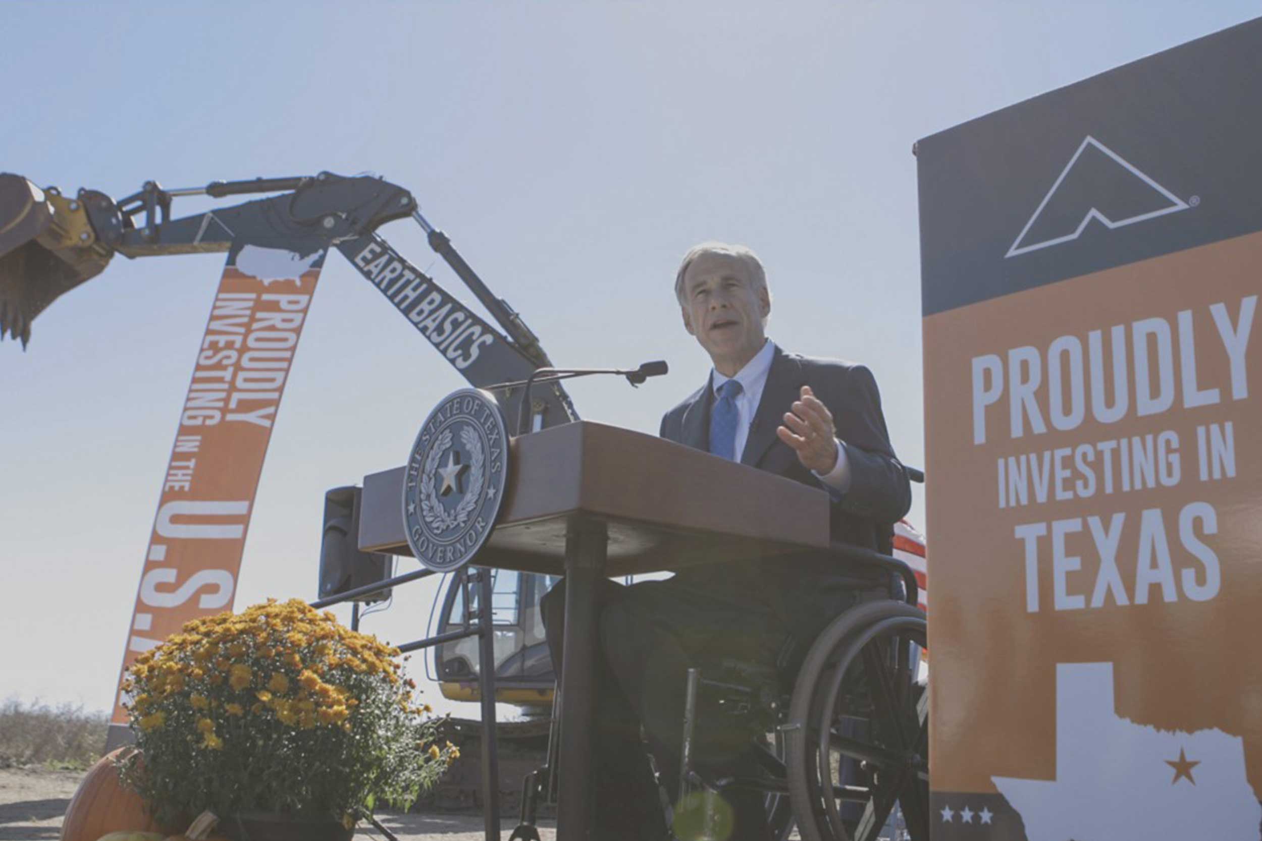 Governor Abbott speaks at Ashley Furniture groundbreaking in Texas