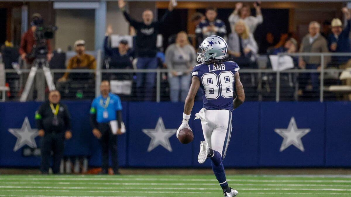 CeeDee Lamb with the Dallas Cowboys